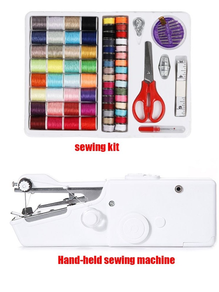 Mini Electric Sewing Machine Handheld - Портативная мини-швейная машинка Travel Smart Sundries