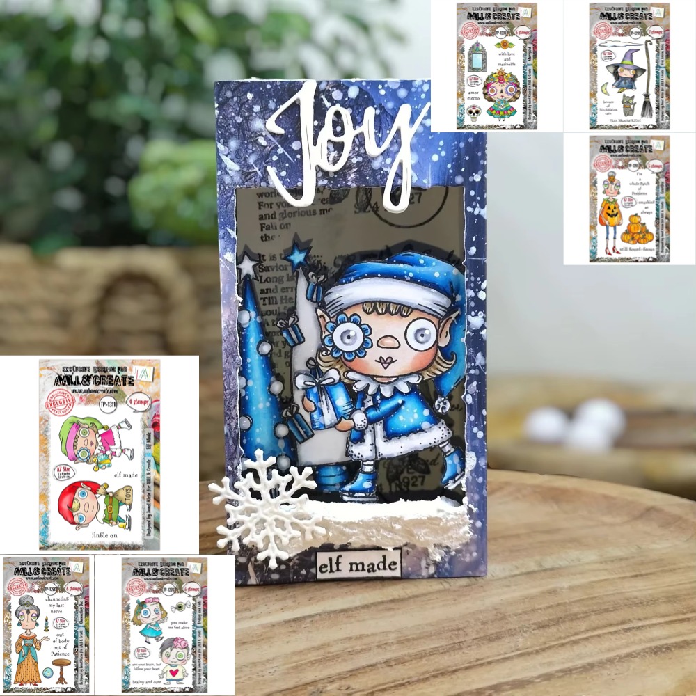 Clear Silicone Stamps For Card Making - Новые силиконовые штампы «Сладкая метла, тыква,