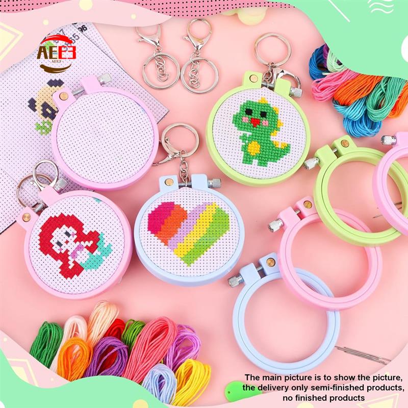 Cross Stitch Stamped Kits Beginners - AEE3-6 шт. штампованные наборы для вышивки