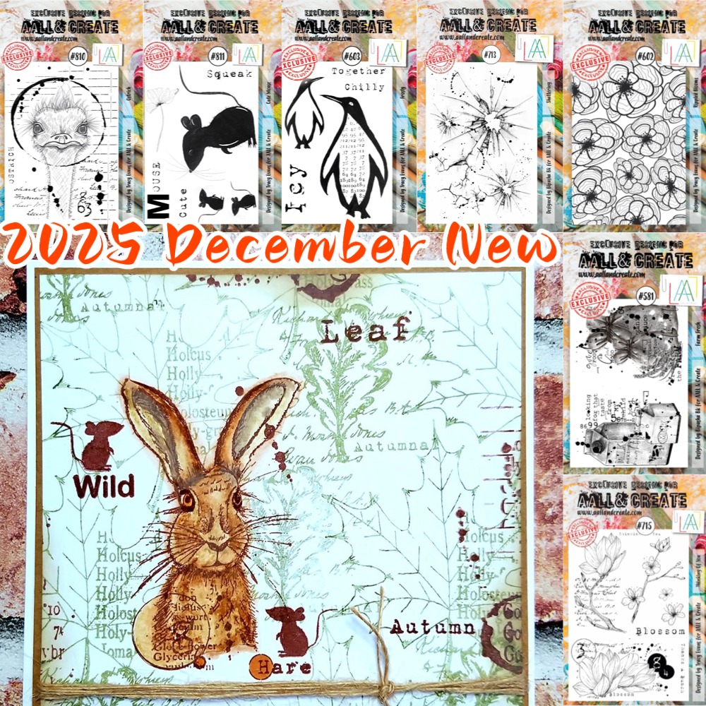 Clear Silicone Stamps For Card Making - Прозрачные силиконовые штампы для DIY листьев