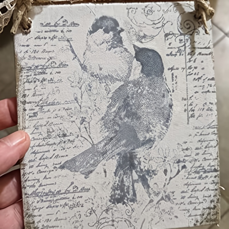 Clear Silicone Stamps For Card Making - Прозрачные штампы с надписью «Любовь птицы