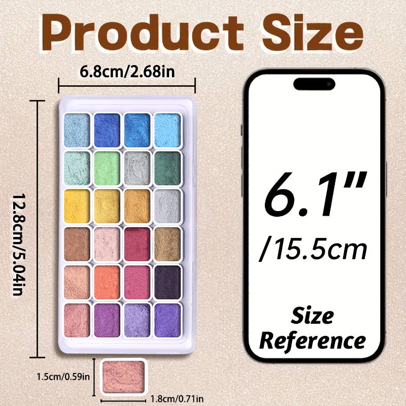 20/24/60/72 цвета жемчужный ак – обзор и цена Watercolor Paint Set Solid Pigment