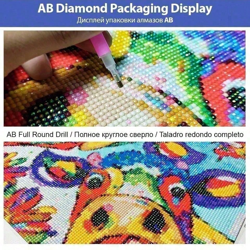 1 шт. - Potdemiel-5D-DIY - Фло – обзор и цена 5D Diamond Painting Kit Full Drill