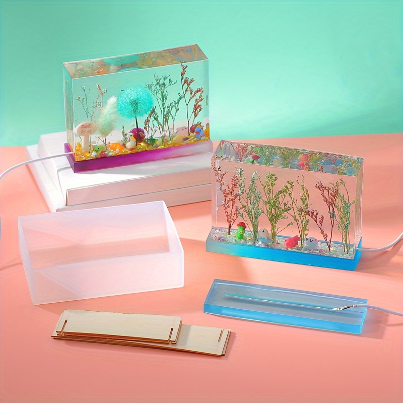 Набор из 6 прямоугольных силик – обзор и цена Silicone Epoxy Resin Molds Set
