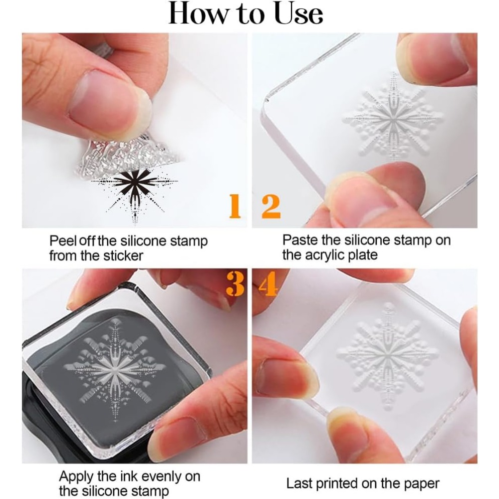 Прозрачные штампы со звездами, – обзор и цена Clear Silicone Stamps For Card Making