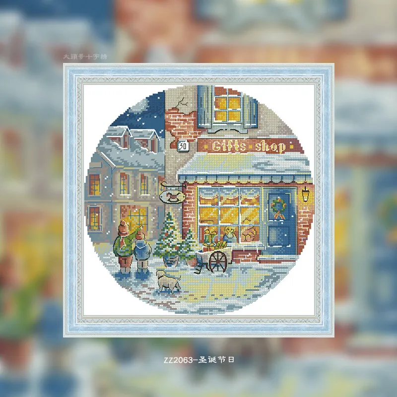 [CC2245 - Рождество, большинст – обзор и цена Cross Stitch Stamped Kits Beginners
