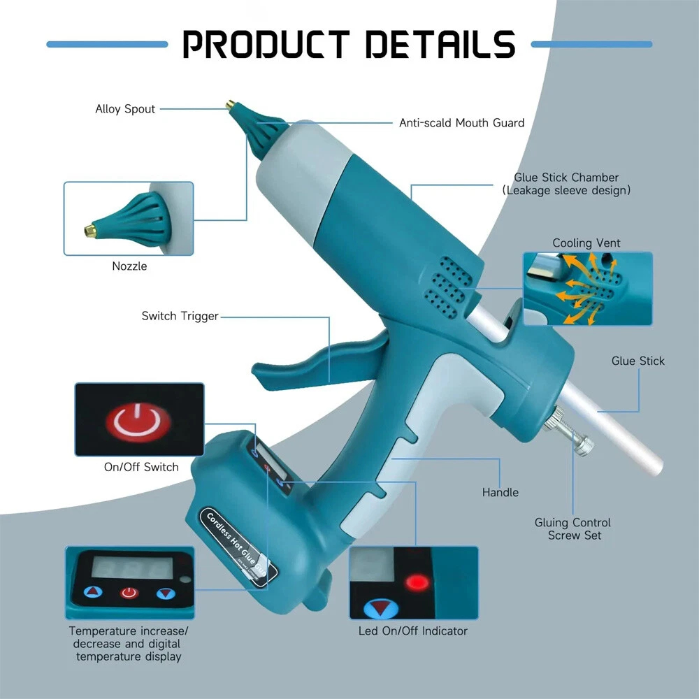 Новейший беспроводной термокле – обзор и цена Hot Melt Glue Gun Cordless