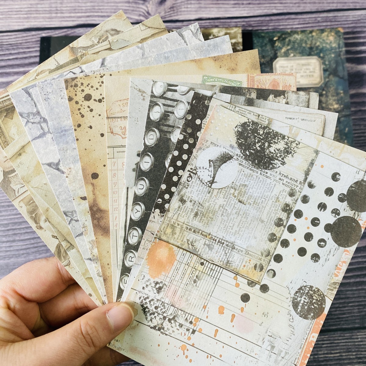 100 листов, винтажный набор бу – обзор и цена Vintage Junk Journal Scrapbooking Paper