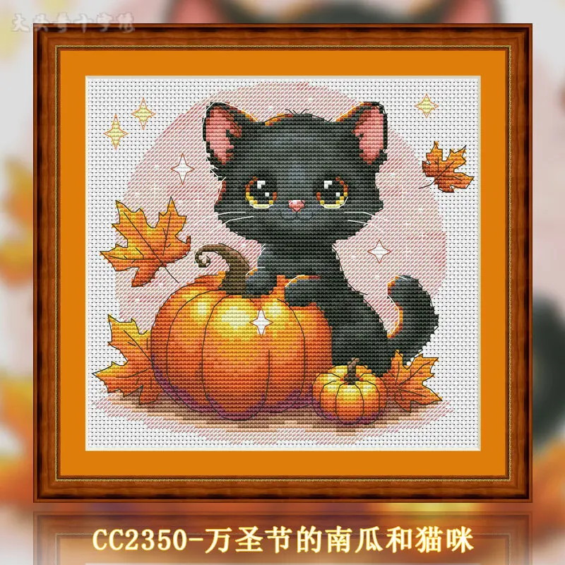 [CC2350 – Тыквы и кошки на Хэл – обзор и цена Cross Stitch Stamped Kits Beginners