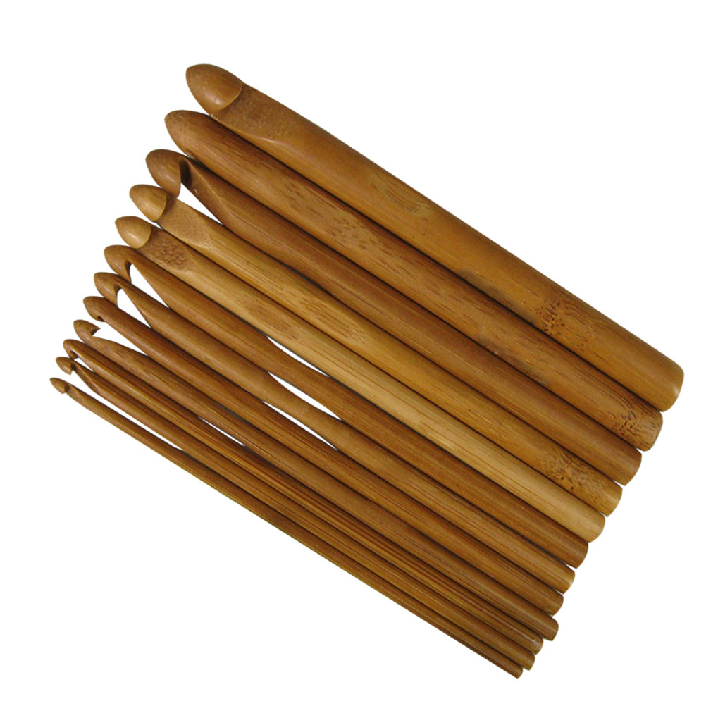 Набор из 12 деревянных спиц дл – обзор и цена Wooden Crochet Hooks Ergonomic Handle